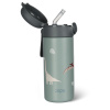 Zopa Termoska na tekutiny so slamkou a silikónovým držiakom 350 ml Dino