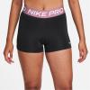 Nike Pro Three Inch Shorts Womens Black/Pink 10 (S)