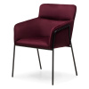 Textilomanie Vínové designové jídelní křeslo HELSINKI VELVET Magic Velvet 2229