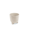 kvetináč 10,7cm RYFO N ECO WOOD DRF110NW-S449W biely plastový PROSPERPLAST