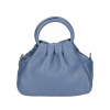 Kožená kabelka 538 Made in Italy blankytne modrá