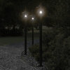 Vonkajšia Stojaca Lampa Čierna Nehrdzavejúca Oceľ Čierna