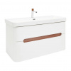 Swiss aqua technologies Koupelnová skříňka s umyvadlem a baterií SAT Fusion 97,5x53x45 cm bílá matná mat SATFUSION2100WUBA