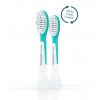 Philips HX6042/33 Sonicare For Kids, náhradní hlavice, pro děti, standardní velikost, 2 kusy, nasazovací, aqua