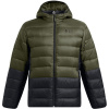 Under Armour Armour Legend Down Hooded Jacket Puffer Mens Marine OD Green L