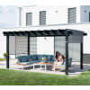Hliníková pergola Sojag Yamba 10x16, antracitová farba 295x495x253 cm
