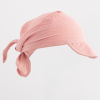 Detská letná mušelínová šatka so šiltom New Baby pink