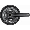 Kľučky 3 SHIMANO FC-MT210-L, 175mm 40-30-22z, čierne, s krytom, 9sp