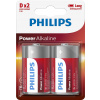 Alkalická batéria Philips D (R20) 2 ks