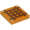3068bpb0893 Medium Nougat Tile 2 x 2 with Dark Brown Minecraft Crafting Table (Střední nugátová dlaždice 2 x 2 s tmavě hnědou tabulkou Minecraft Crafting Table)