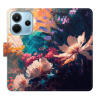 Flip pouzdro iSaprio na mobil Xiaomi Redmi Note 14 4G - Spring Flowers s kapsičkami na karty (Knížkové flipové pouzdro iSaprio pro mobil Xiaomi Redmi Note 14 4G - Spring Flowers - elegantní obal s kap