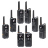 Súprava 8 prenosných rádiových staníc PNI PMR R80 PRO 0,5W, 16 kanálov, Vodotesné IP67, s LED baterkou, SOS tlačidlo, VOX, USB-C