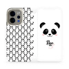 Flip pouzdro na mobil Vivo V70 5G - Mobiwear M030P, panda Amálka (Flip pouzdro, obal, kryt na mobil Vivo V70 5G, tenký design, silikonová vanička, stojánek)