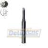 Diamantová fréza s rovným zubom Φ4 Lc12 D6 L50mm