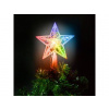 Family LED RGB Vianočná hviezda na stromček 10xLED 2xAA 15cm LC3524