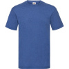 Fruit of the Loom Tričko Valueweight T, krátký rukáv, pánské COT161036t3802-retro heath M Melír modrá retro