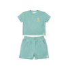 Little Dutch Tričko a kraťasy Seashells / Stripes Surf Blue vel. 98/104