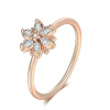 Victoria Filippi Prsten se zirkony Lorenza Rose Gold - květina P-R080/52 Zlatá 52