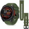 Silikónový pásik FIT 22 mm zelený pre Garmin Fenix 8 47 mm AMOLED /fenix E