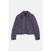 SAKO KARL LAGERFELD BOUCLE JACKET BLUE/RED BOUCLE