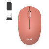 PORT CONNECT bezdrôtová myš USB-A/USB-C, tehlová (900542)
