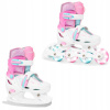Raven Loret Glitter White/Mint/Pink 2v1 detské korčule - LED kolieska - EU 27-30, dámský (se zoubky)