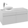 VILLEROY & BOCH Legato závesná skrinka pod umývadlo na dosku (umývadlo vľavo), 4 zásuvky, 1200 x 500 x 550 mm, White Matt, B58000MS