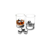 Ľadové kocky oceľové, chladiaci / mraziaci, kamene do pitia, drinkov, nápojov, whisky, alkoholu 4ks