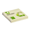 Recyklovaný bloček Q-Connect 76 × 76 mm, žltý