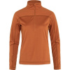 FJÄLLRÄVEN Abisko Lite Fleece Half Zip W Terracotta Brown - L