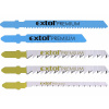 EXTOL PREMIUM Plátky do přímočaré pily-mix, sada 5ks, Bi-metal, HSS, HCS 8805100