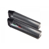 GPR Dvojitá koncovka výfuku Slip - on GPR FURORE D.121.FUPO Matte Black including removable db killers and link pipes