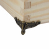 Nožička na drevené boxy/debničky 2,7 cm - mosadz