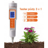 Měřič půdy 3 v 1 PMH661 - měří elektrickou vodivost EC / TDS / teplotu- půdní tester pro květiny...