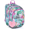 Topgal batoh Elly 23004 G/Turguoise/růžová
