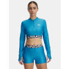 Women's T-shirt Under Armour HeatGear Rib 1/4 Zip LS - Women's modrá S Under Armour 197778927469