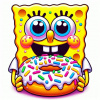 CUKROVÁ TLAČ jedlý obrázok na tortu Cukrová hmota SPONGEBOB Patrik #13 + MENO