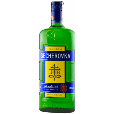 Jan Becher Becherovka 38% 0,7l (čistá fľaša)