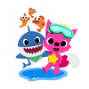 CUKROVÁ TLAČ jedlý obrázok na tortu Cukrová hmota BABY SHARK 4 + MENO TEXT