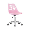 eCa KO16R Otočná kancelárska stolička Puppy Love, 60 kg, ružová