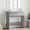zahrada-XL Toaletný stolík so zrkadlom sivý sonoma 80x39x80 cm 840707
