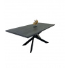 CatN Jedálenský stôl DIAMOND dub halifax čierny / čierna 180 cm