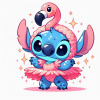 CUKROVÁ TLAČ Opłatek na Tort Cukrová hmota STICZ STICH STITCH LILO #85
