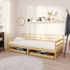 vidaXL Denná posteľ so zásuvkami 90x200 cm, borovicový masív 3083679