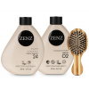 Sada pre neutralizáciu a výživu blond a šedivých vlasov Zenz Silver + mini kefa Zenz Boar Brush Mini zadarmo