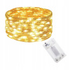SPRINGOS LED svetelný had Mikro 10m 240 LED IP44 8 svetelných módov teplá biela