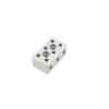 Svorkovnica keramická AK 3/6 A - BI, 3pól., 3x4mm2, 32A, T300, porcelánová (biela) /3700402