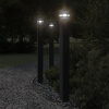 Vonkajšia Stojaca Lampa Čierna Hliník 110 Cm