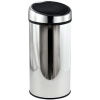 MSV odpadkový kôš s dotykovým otváraním, lesklý nehrdzavejúca oceľ, 30 l