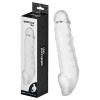 Addicted Toys - návlek na penis s krúžkom na semeníky - 23 cm (priehľadný)